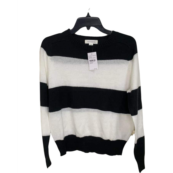 Treasure‎ & Bond Black White Wide Striped Crew Neck Size Medium NEW - Picture 2 of 5